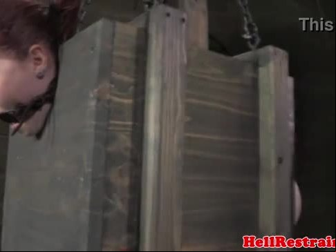 Mouth gagged sub being disciplined