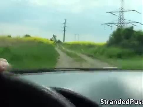 Beautiful beatrix gets banged in the car
